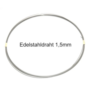Draht Edelstahl 1,5mm Rolle 10m